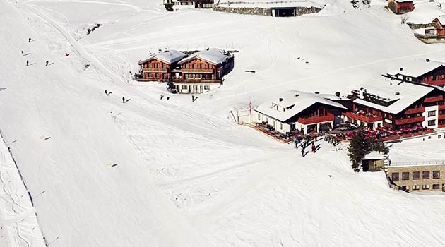 Hotel Salome in Oberlech, direkt an der Piste