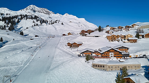 Hotel Salome in Oberlech, direkt an der Piste