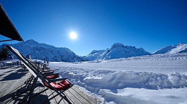 Hotel Salome in Oberlech, direkt an der Piste